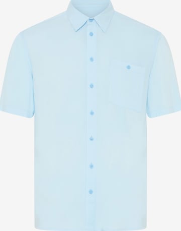 BLEND - Ajuste regular Camisa en azul: frente