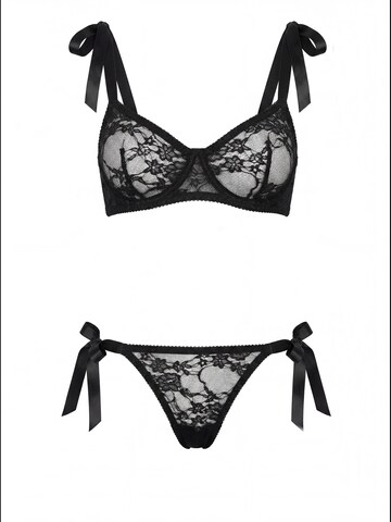 SpaLeXLine Balconette Underwear Sets 'SX1042' in Black