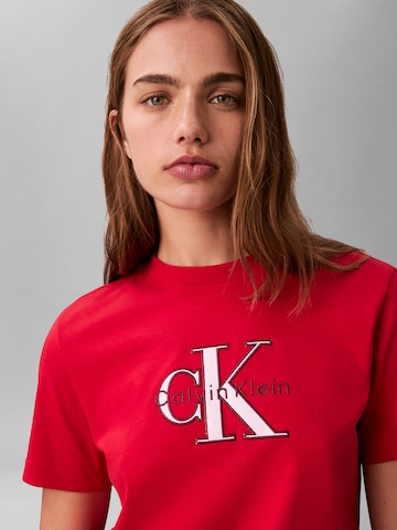 Calvin Klein Jeans Majica 'HERO CLASSIC' | rdeča barva