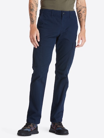 Regular Pantaloni cu buzunare de la TIMBERLAND pe albastru: față