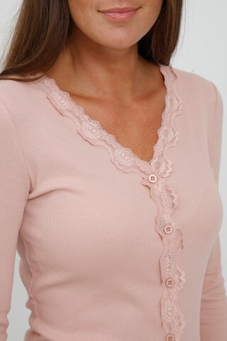 Fransa Gebreid vest in Roze