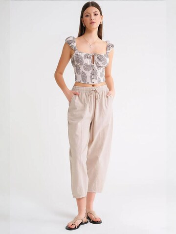 Tapered Pantaloni de la MixRay pe bej