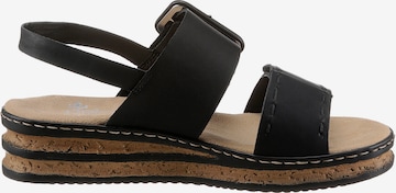 Rieker Sandals '62950' in Black