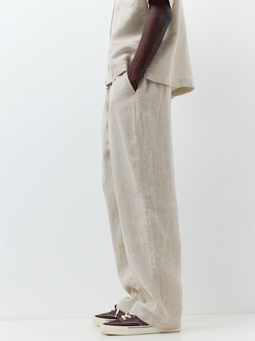 Pull&Bear Baggy Nadrág - bézs