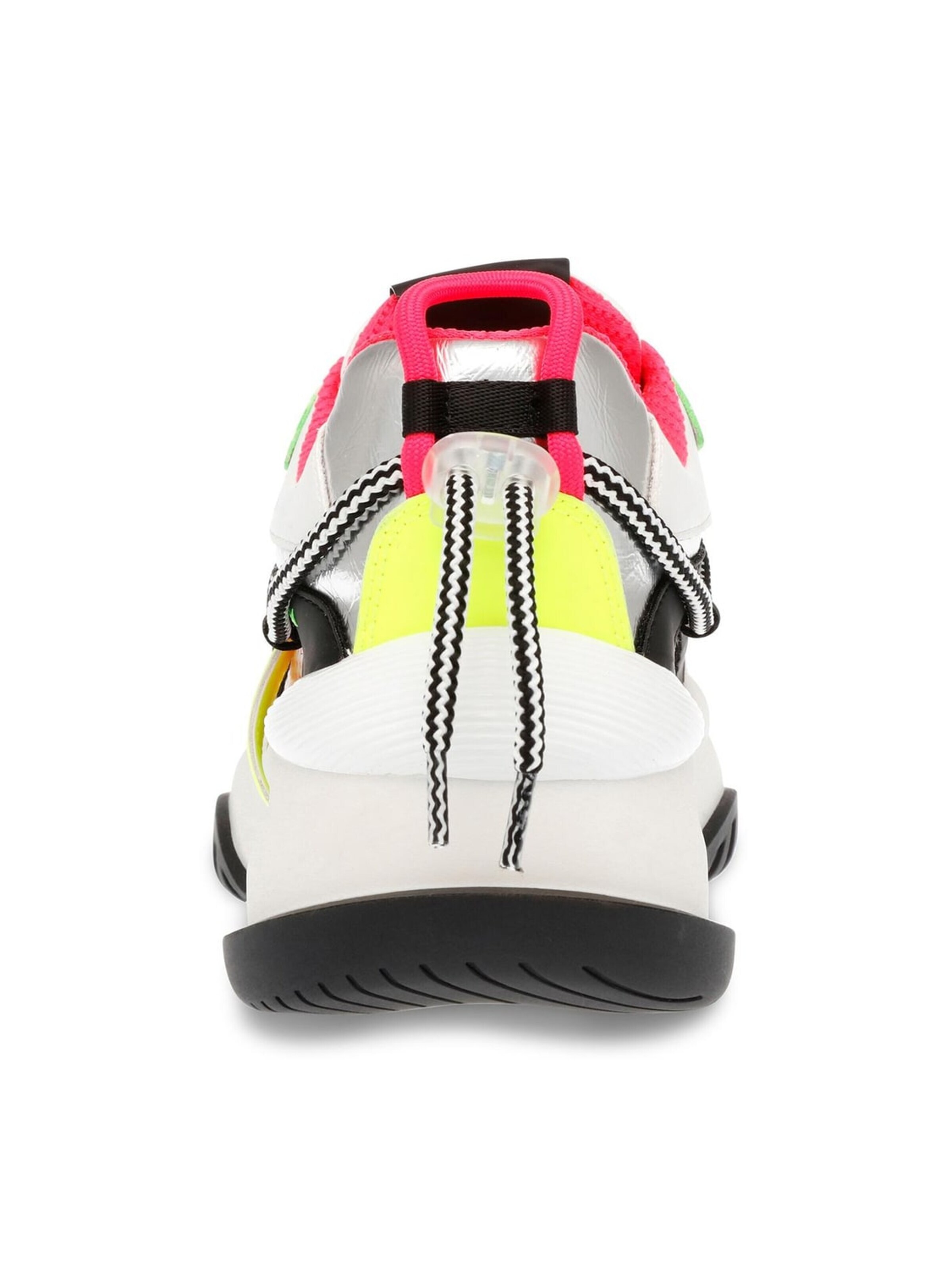 STEVE MADDEN Snøresko 'W' Bonanza Black / Fuchsia PU + Mesh Shoes' i blandingsfarvet