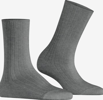 FALKE Socken 'Cotton Rib' in Grau: Vorderseite