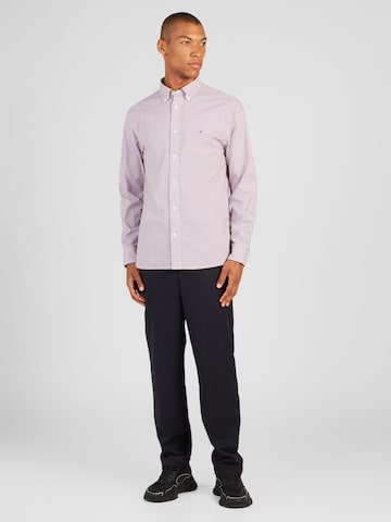 TOMMY HILFIGER - Regular Fit Camisa 'FLEX' em mistura de cores