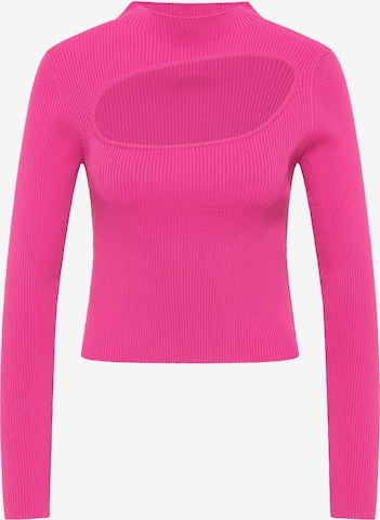myMo ATHLSR Athletic Sweater in Pink: front