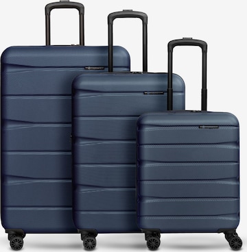 Franky Suitcase Set 'Munich 4.0' in Blue: front