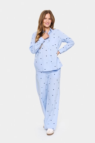 SAINT TROPEZ - Blusa 'Jaline' em azul