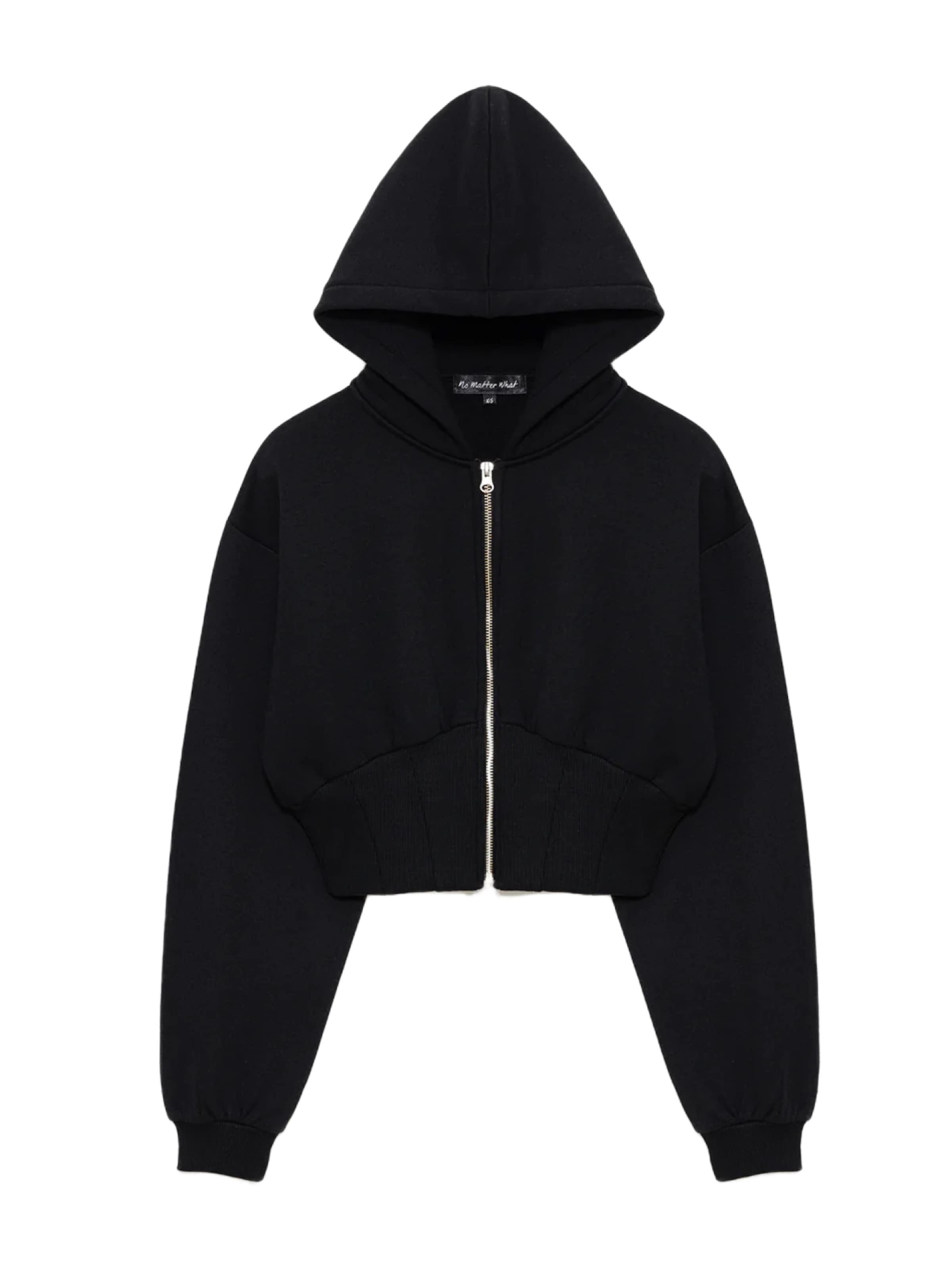 No Matter What Sweatjacke in Schwarz: Vorderseite