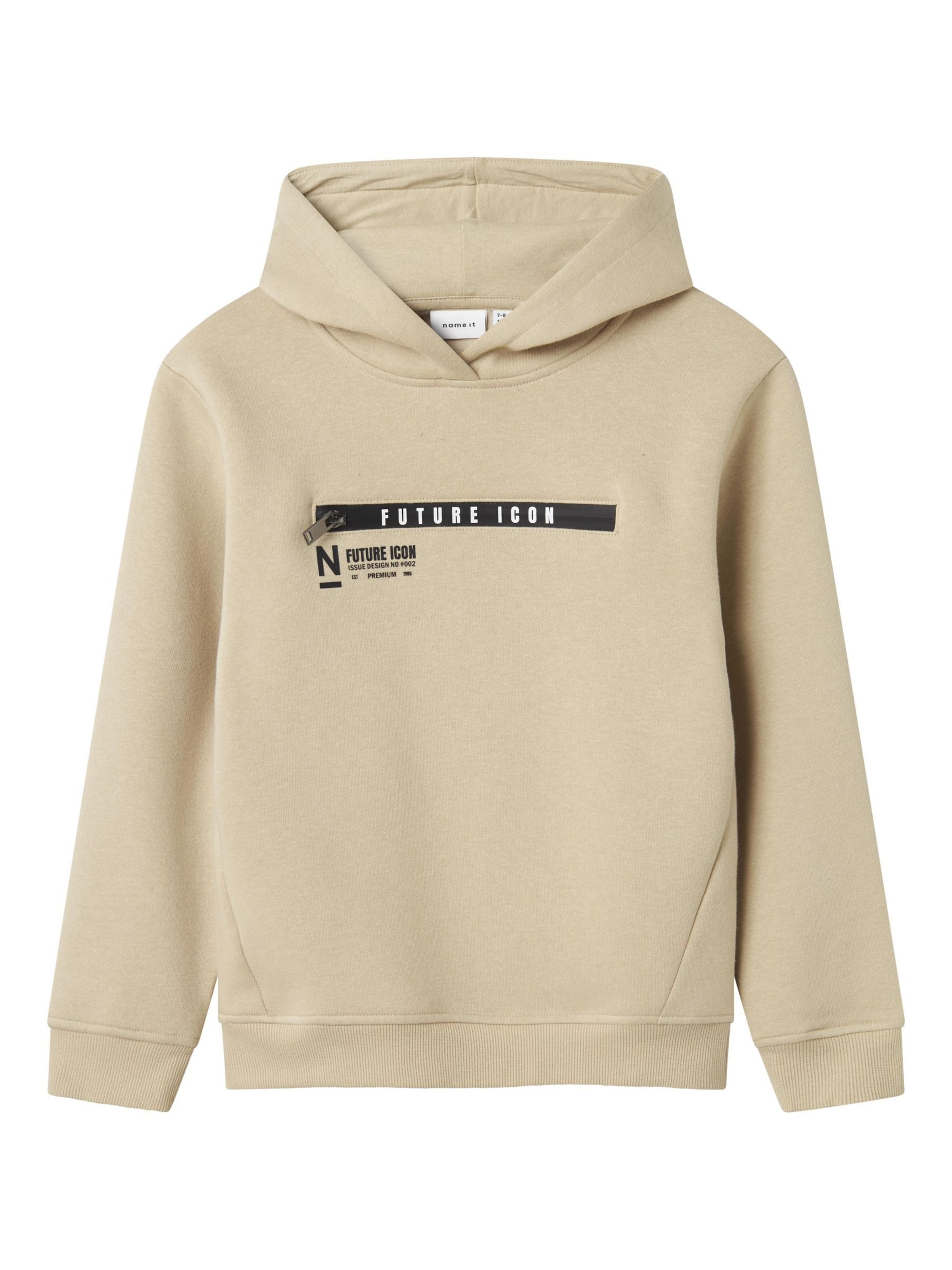 NAME IT - Sudadera en beige: frente