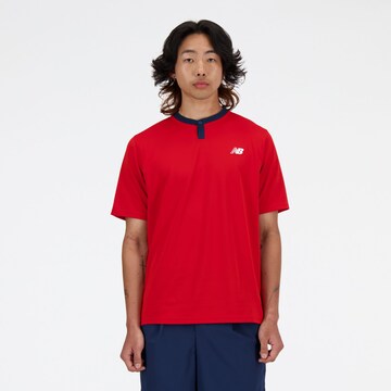 T-Shirt fonctionnel new balance en rouge : devant