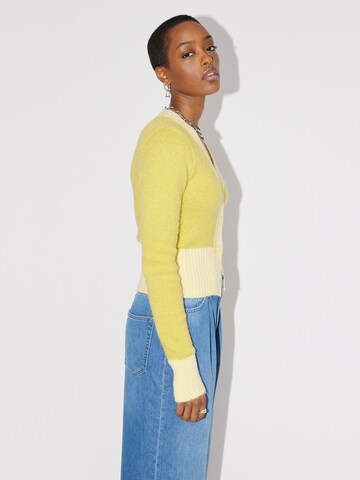 Cardigan 'Kiara' LeGer by Lena Gercke en jaune