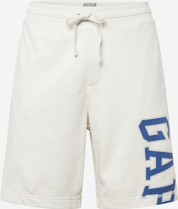 GAP Regular Trousers in White: front