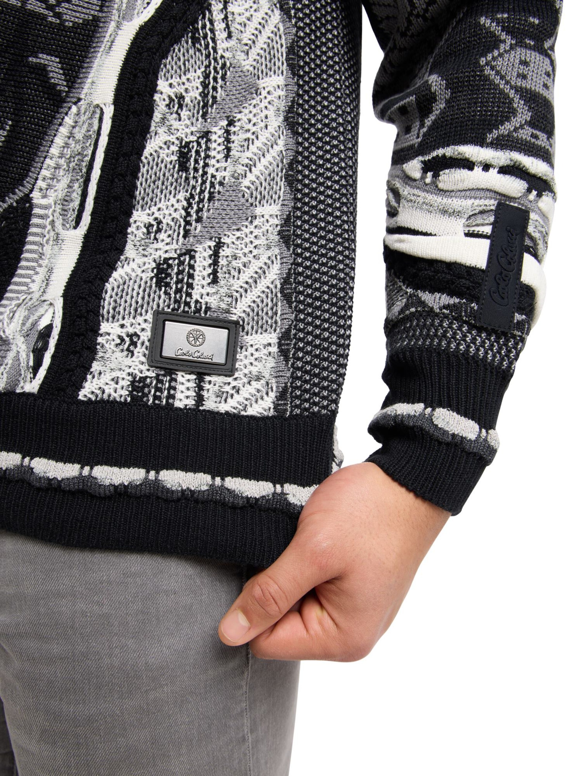 Carlo Colucci Pullover 'Eberhoefer' in Schwarz