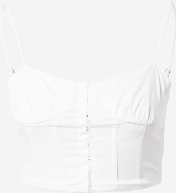 GLAMOROUS - Blusa em branco: frente