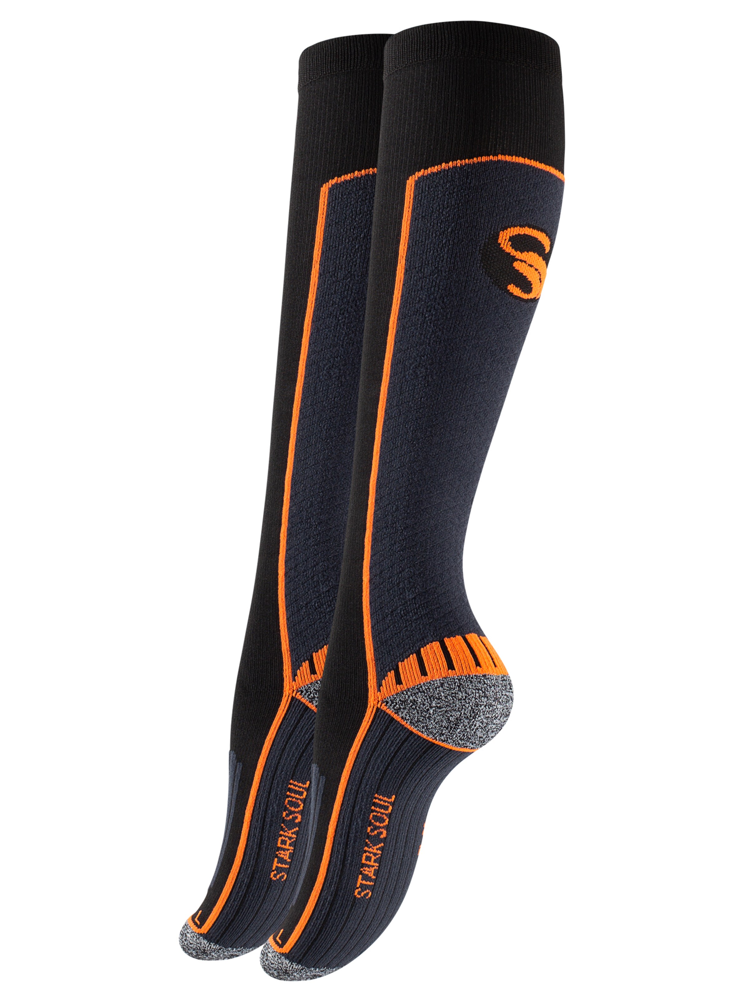 Calzino sportivo di Stark Soul in nero: frontale