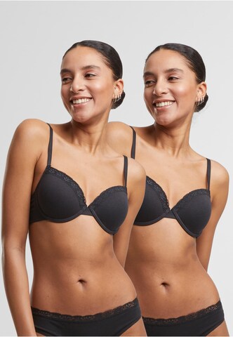 Urban Classics T-shirt Bra in Black