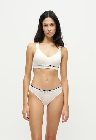 Bustier Soutien-gorge Emporio Armani en blanc : devant