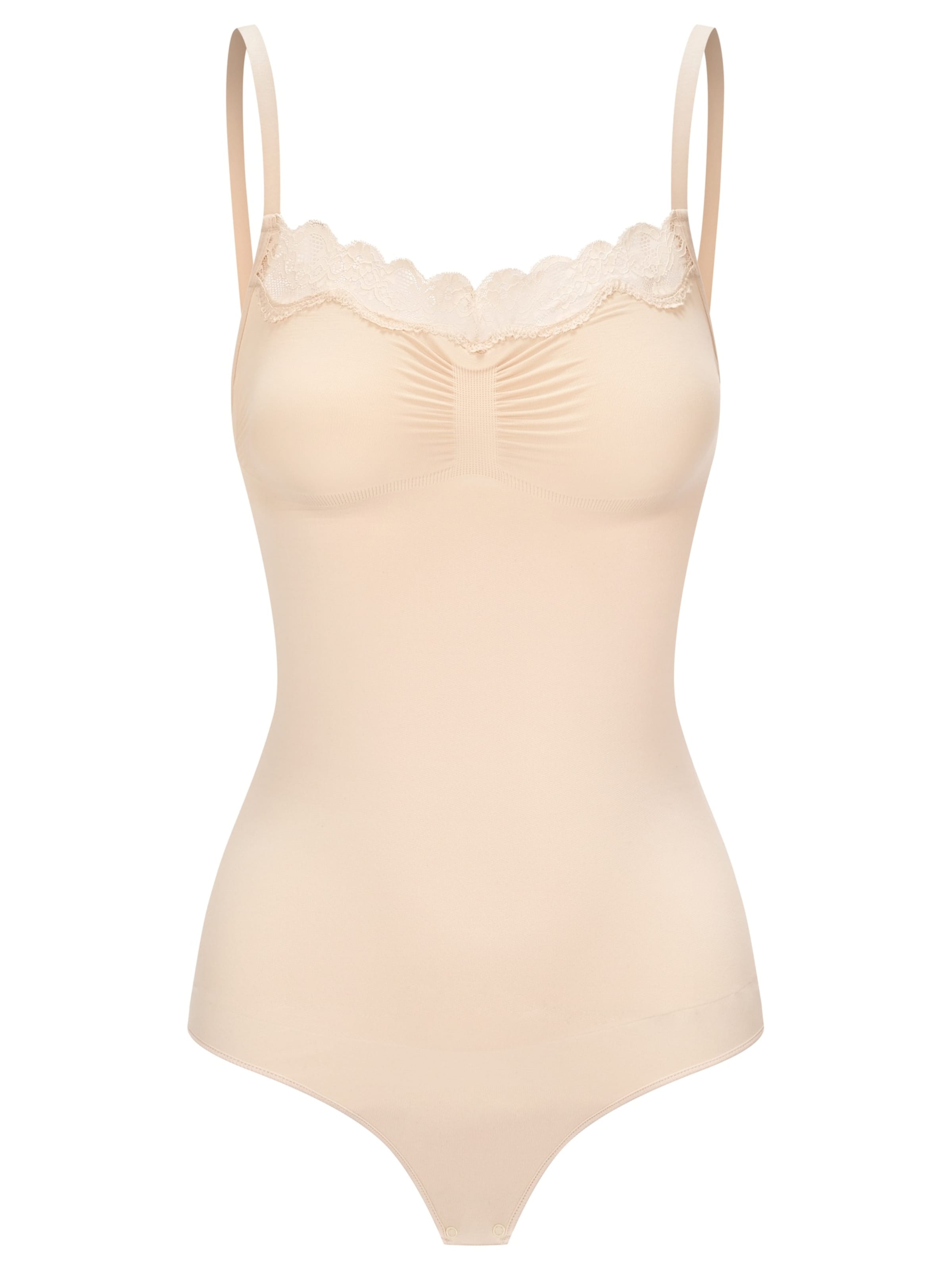 cfab (formerly creamy fabrics) - Body moldeador en beige: frente