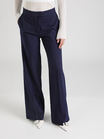 Salsa Jeans Wide leg Pleated Pants in Blue: front