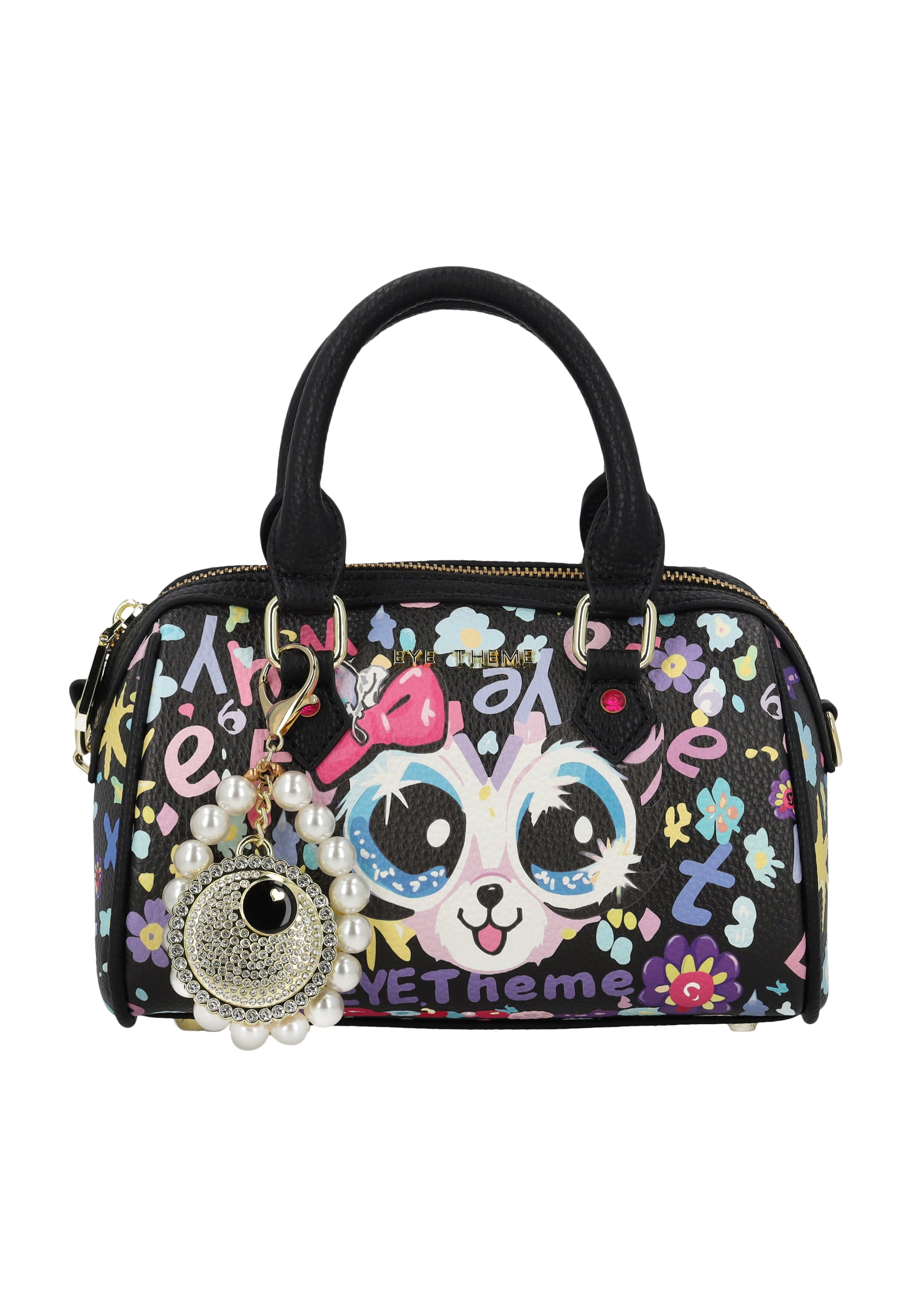 MYMO - Bolso de mano 'POP EYETHEME' en negro: frente