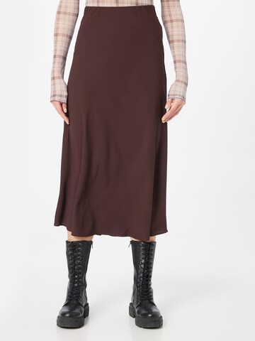 PIECES Skirt 'FRANAN' in Brown: front