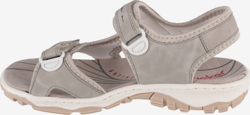 Rieker Trekking sandal 'Rieker 68866' in Grey: front