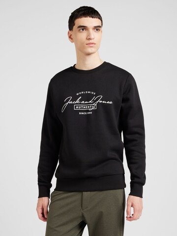 JACK & JONES Sweatshirt 'JJFERRIS' in Black: front