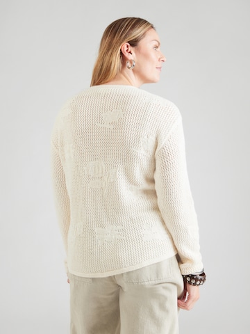 ONLY Carmakoma Sweter 'CARSTACY' w kolorze beżowy
