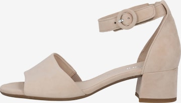Sandales à lanières GABOR en beige : devant