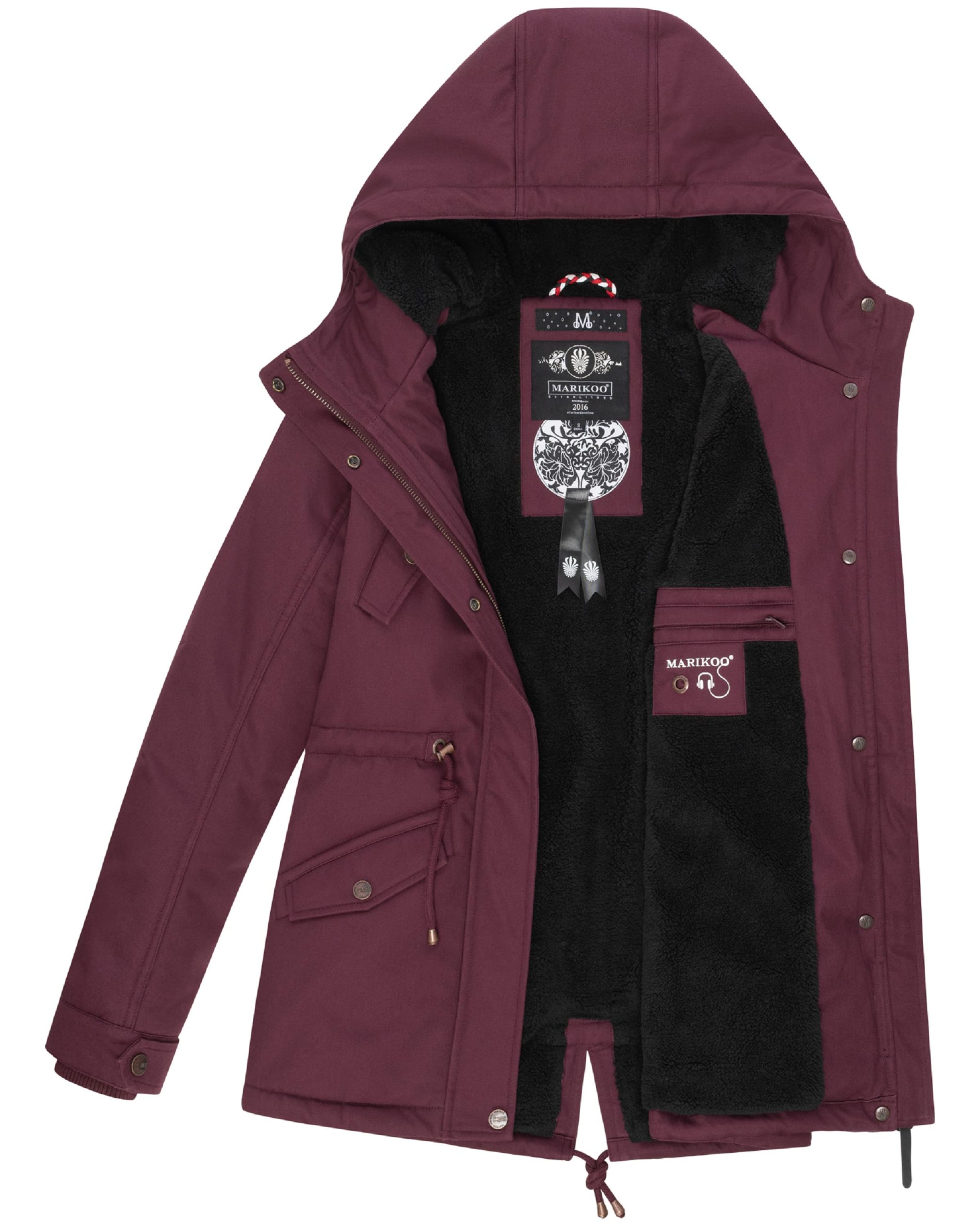 MARIKOO Winterparka 'Manolya' in Rood