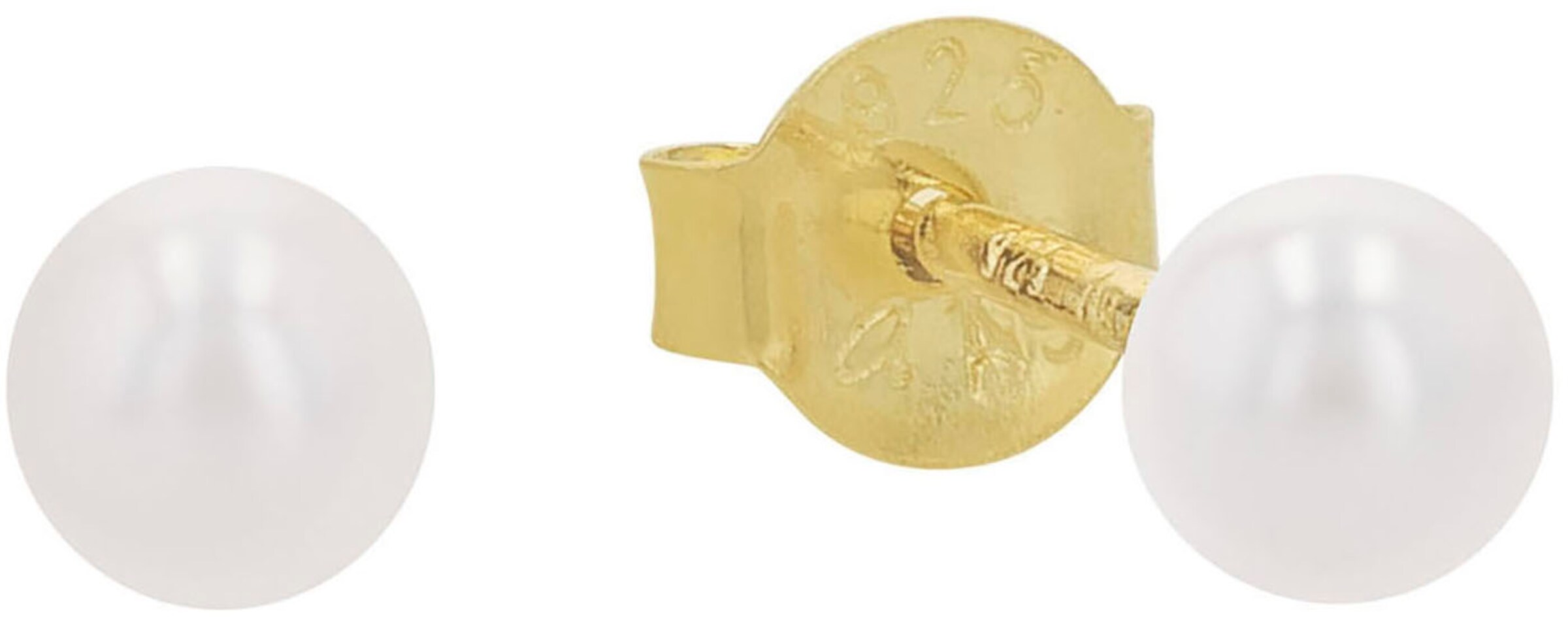 AMOR Earrings 'Amor Paar' in White: front