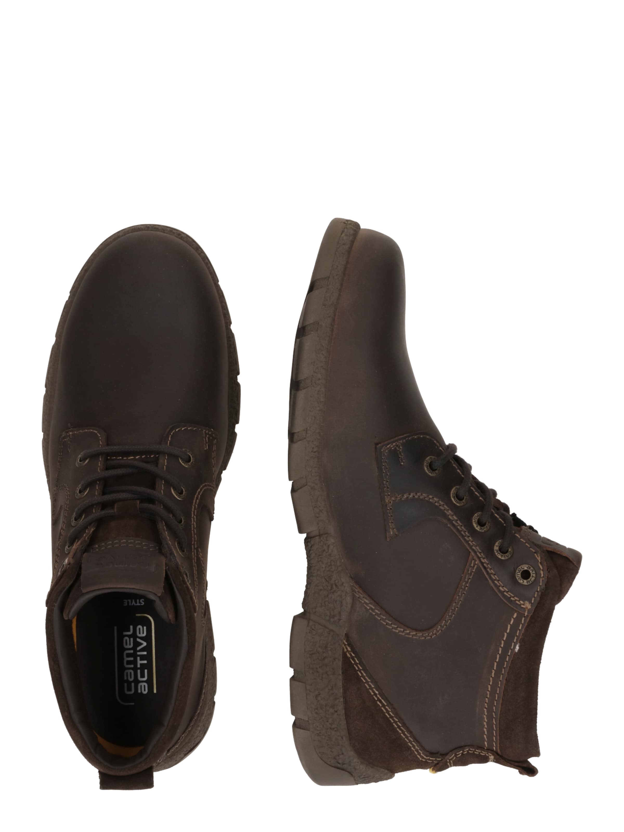 CAMEL ACTIVE Lace-up boots 'ALVAR' in Brown: side