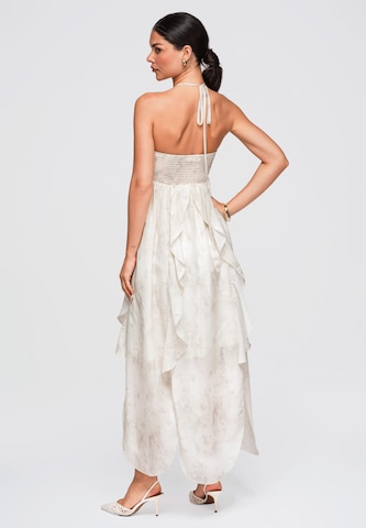 Ombre Kleid in Beige