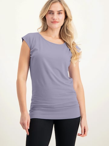 Urban Goddess Yoga & Activewear Sporttop 'Asana Yoga and Pilates' in Lila: Vorderseite