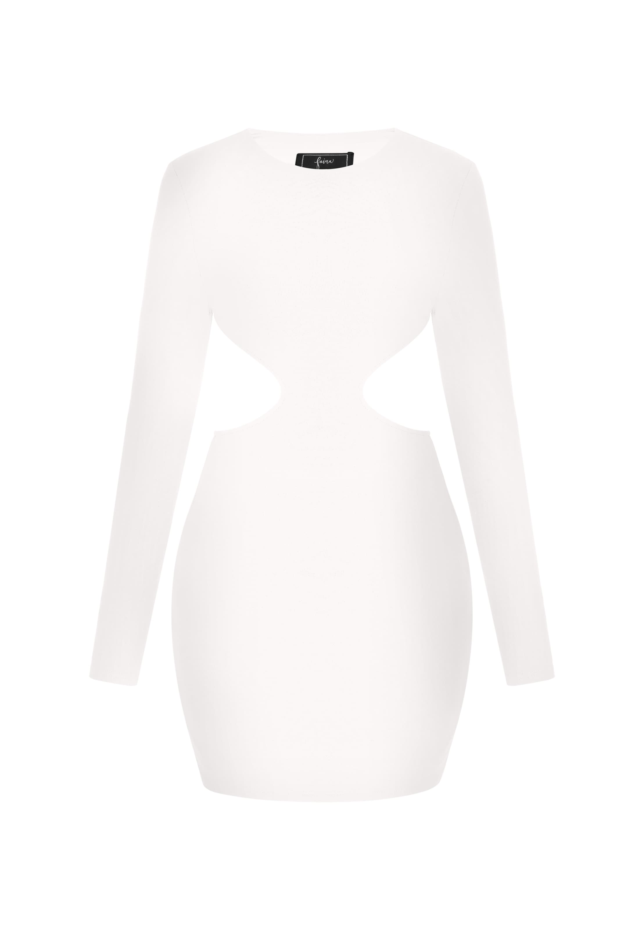 faina - Vestido 'Festive' en blanco: frente