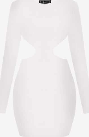 faina - Vestido 'Festive' en blanco: frente