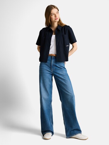 TOM TAILOR DENIM Blouse in Blauw