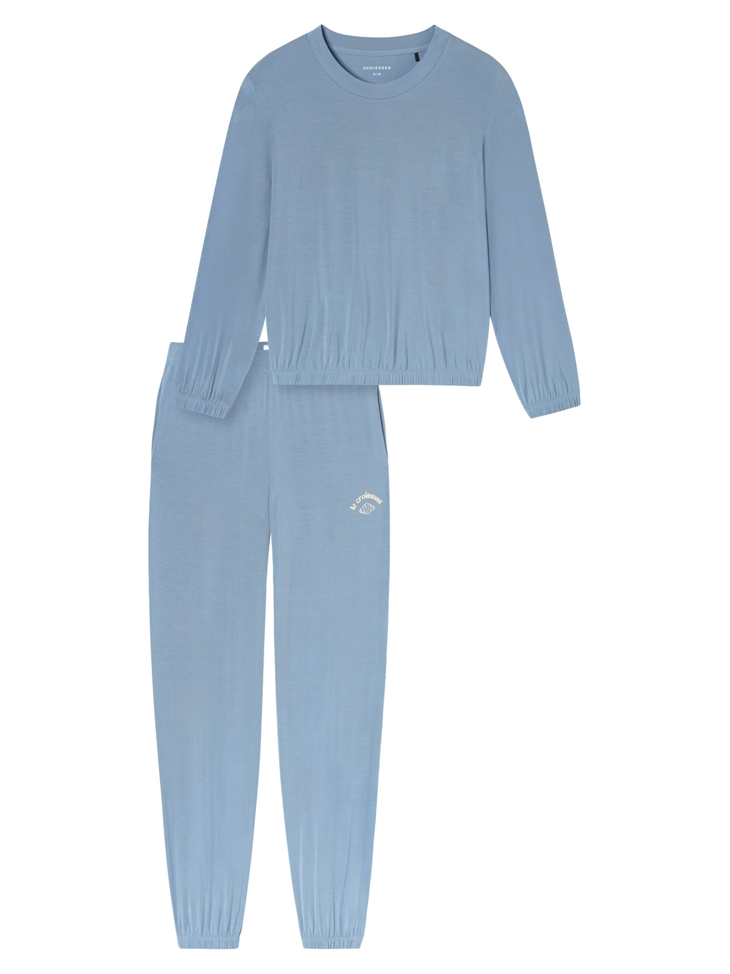 SCHIESSER Pyjama 'Casual Fashion' in Blauw: voorkant