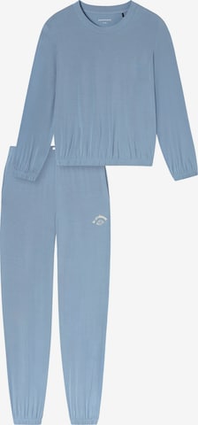 SCHIESSER Pyjama 'Casual Fashion' in Blauw: voorkant