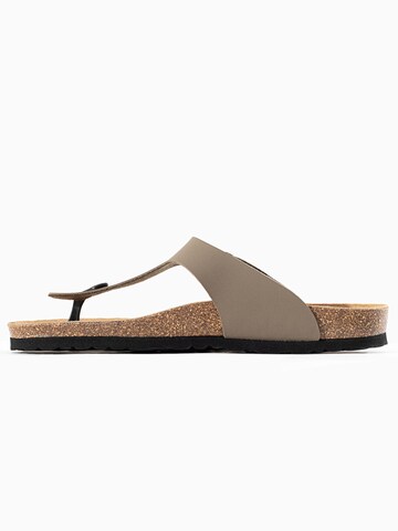 Bayton T-Bar Sandals 'Mercure' in Grey