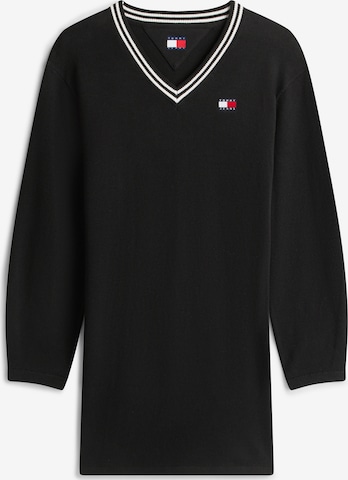 Tommy Jeans Трикотажное платье в Черный: спереди