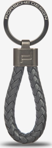 Porsche Design Schlüsselanhänger in Grau: Vorderseite