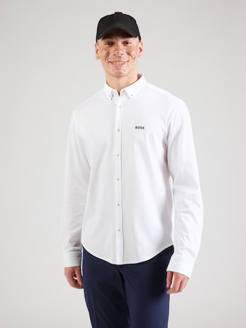 Coupe regular Chemise 'B_MOTION_L' BOSS Green en blanc : devant