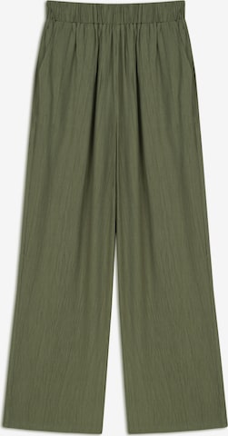 Twist Wide leg Pants in Green: front