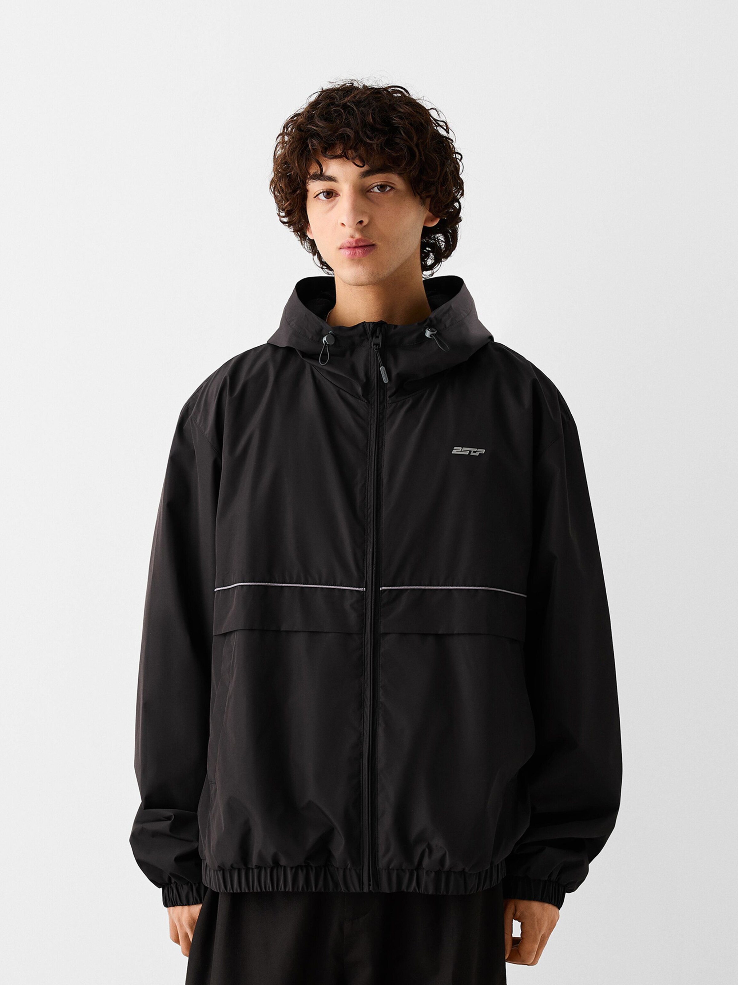 Veste mi saison Bershka en Noir ABOUT YOU