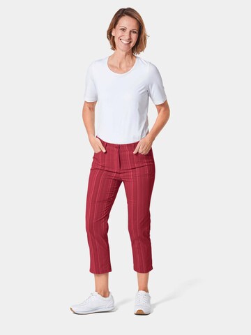 Regular Pantalon Goldner en rouge