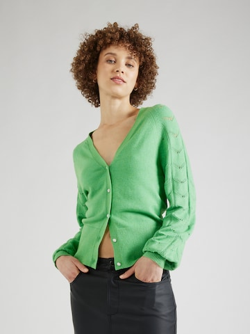 OBJECT Knit Cardigan 'EVA' in Green: front